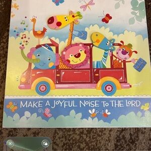 Hobby Lobby brand Kids Animal Bus Wall Art - Colorful Safari Nursery Decor: EUC